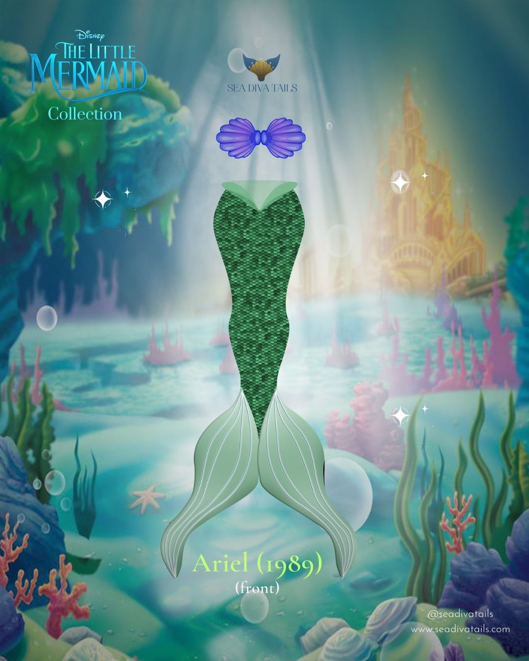 Ariel (1989) Mermaid Tail – seadivatails - Main Image