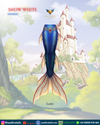 Lumi Mermaid Tail - Snow White Collection