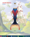 Niva Mermaid Tail - Snow White Collection
