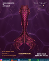 Dark Pink Patra Mermaid Tail