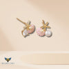 Silver Starfish Shell Earrings