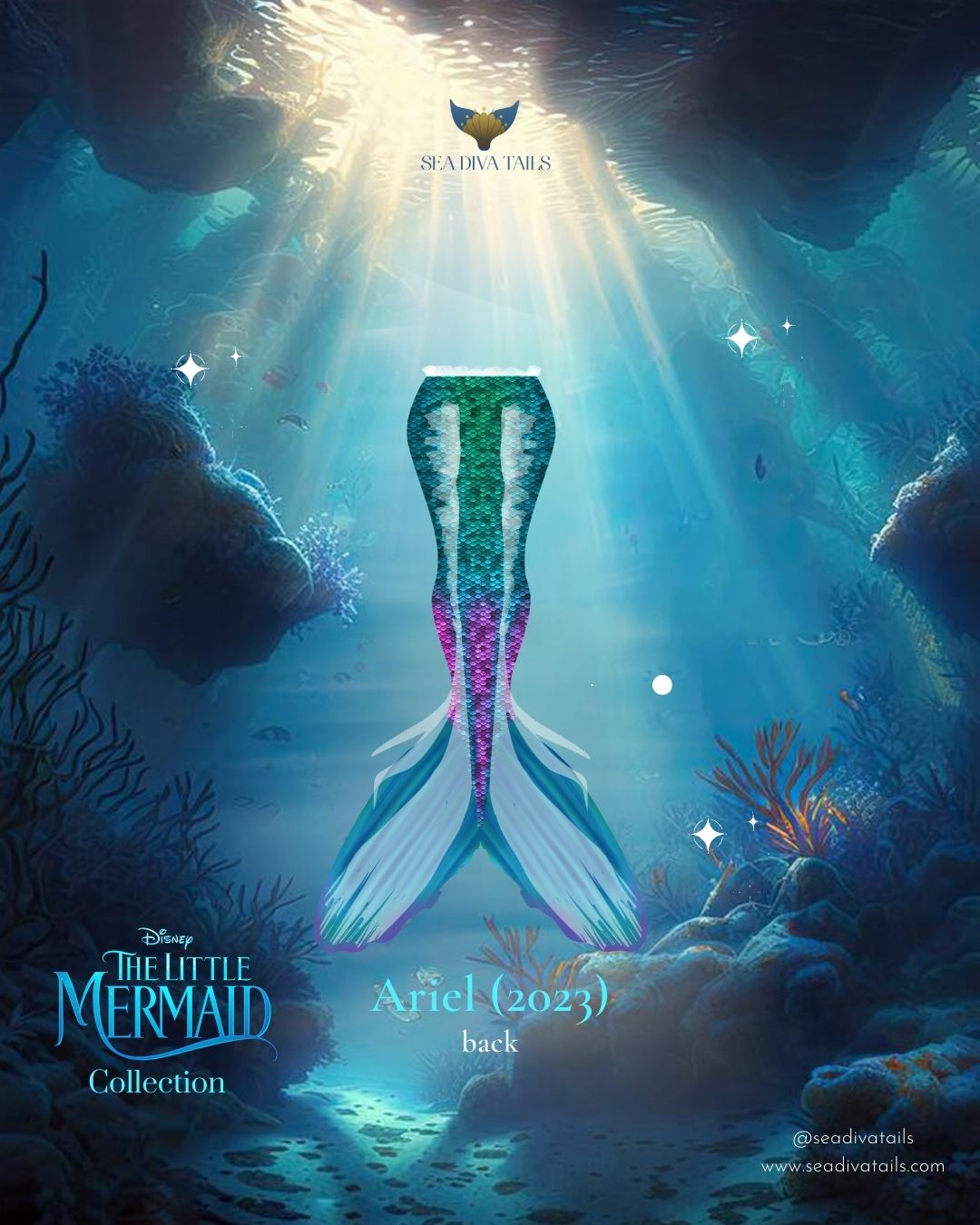 tiger lily mermaid tail Ariel (2023) Mermaid Tail – seadivatails