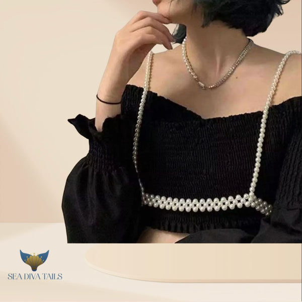 Pearl Line Body Necklace