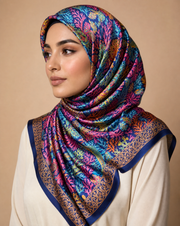 Silk Hijab Coral Batik