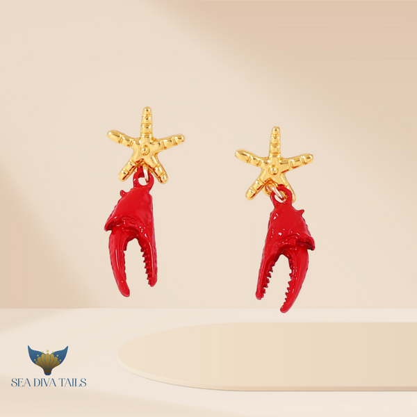 Crimson Claws Earrings