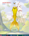 Rosabelle Mermaid Tail - Snow White Collection