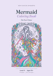 Sea Diva Mermaid Coloring Book Level 3 - Cover